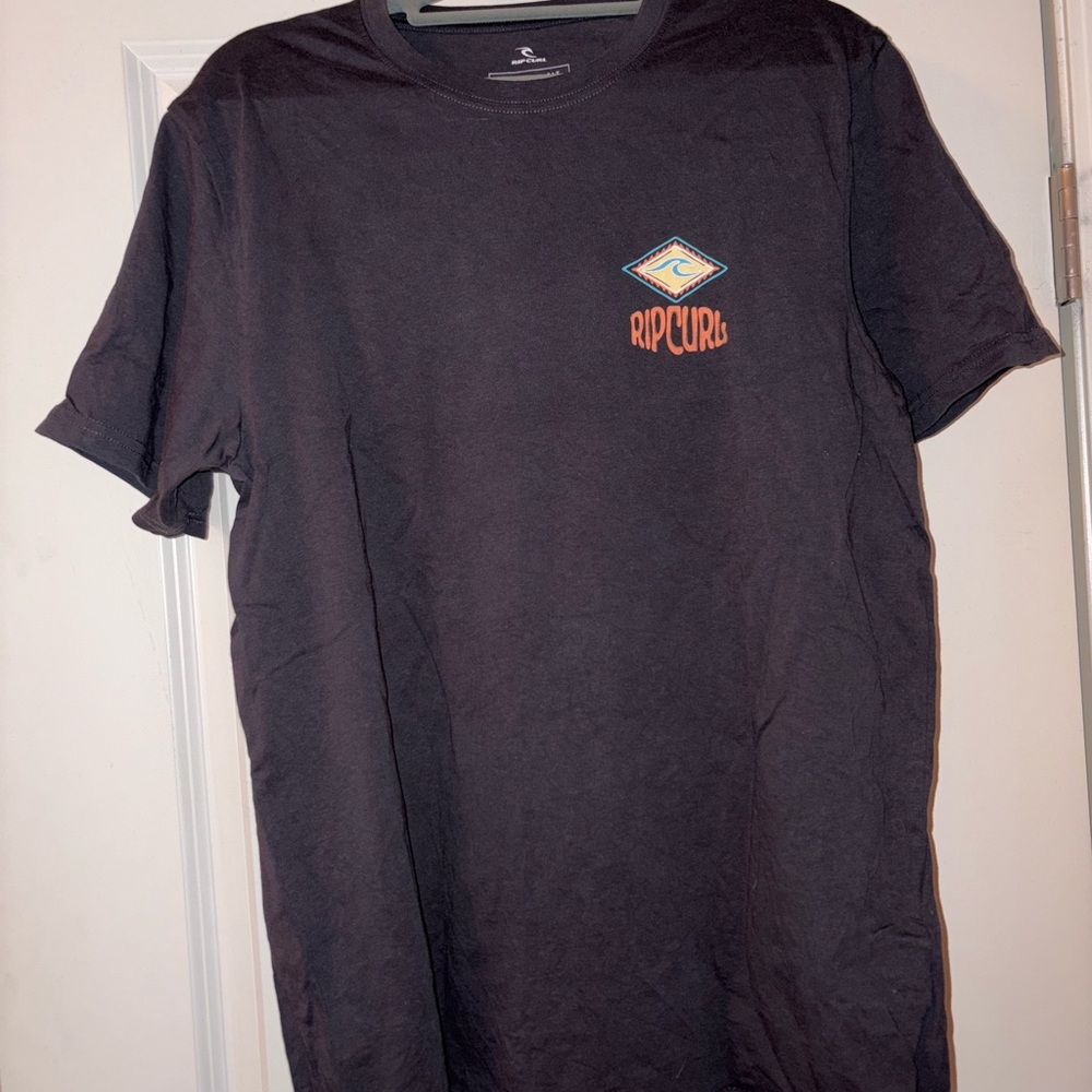 Rip Curl Black Short Sleeve Tee with Logo